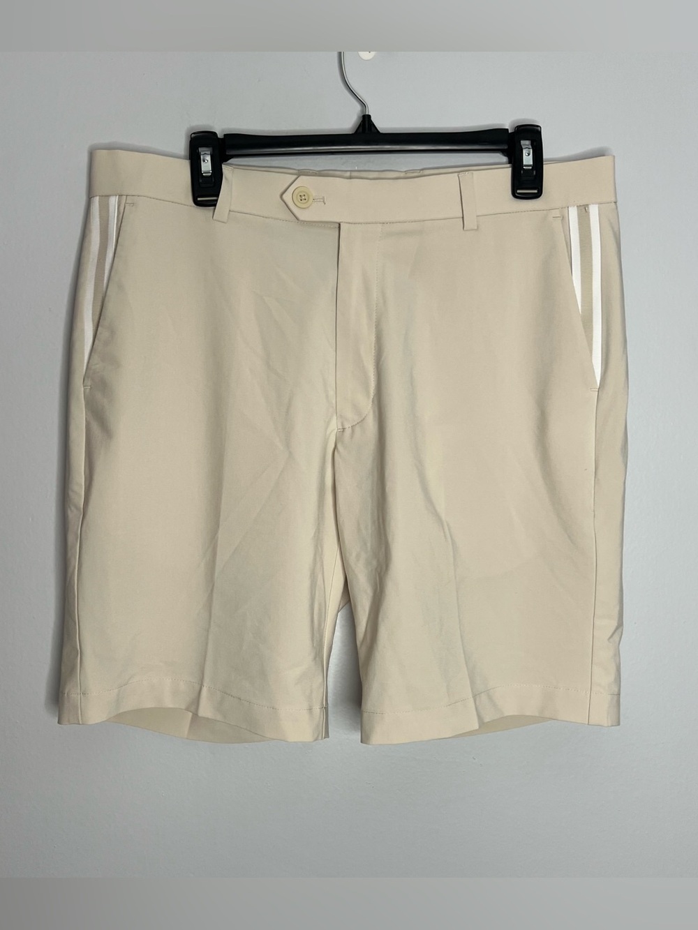 G/fore Maverick Hybrid Golf Shorts Mens 34 Beige Khaki Stretch Performance G4